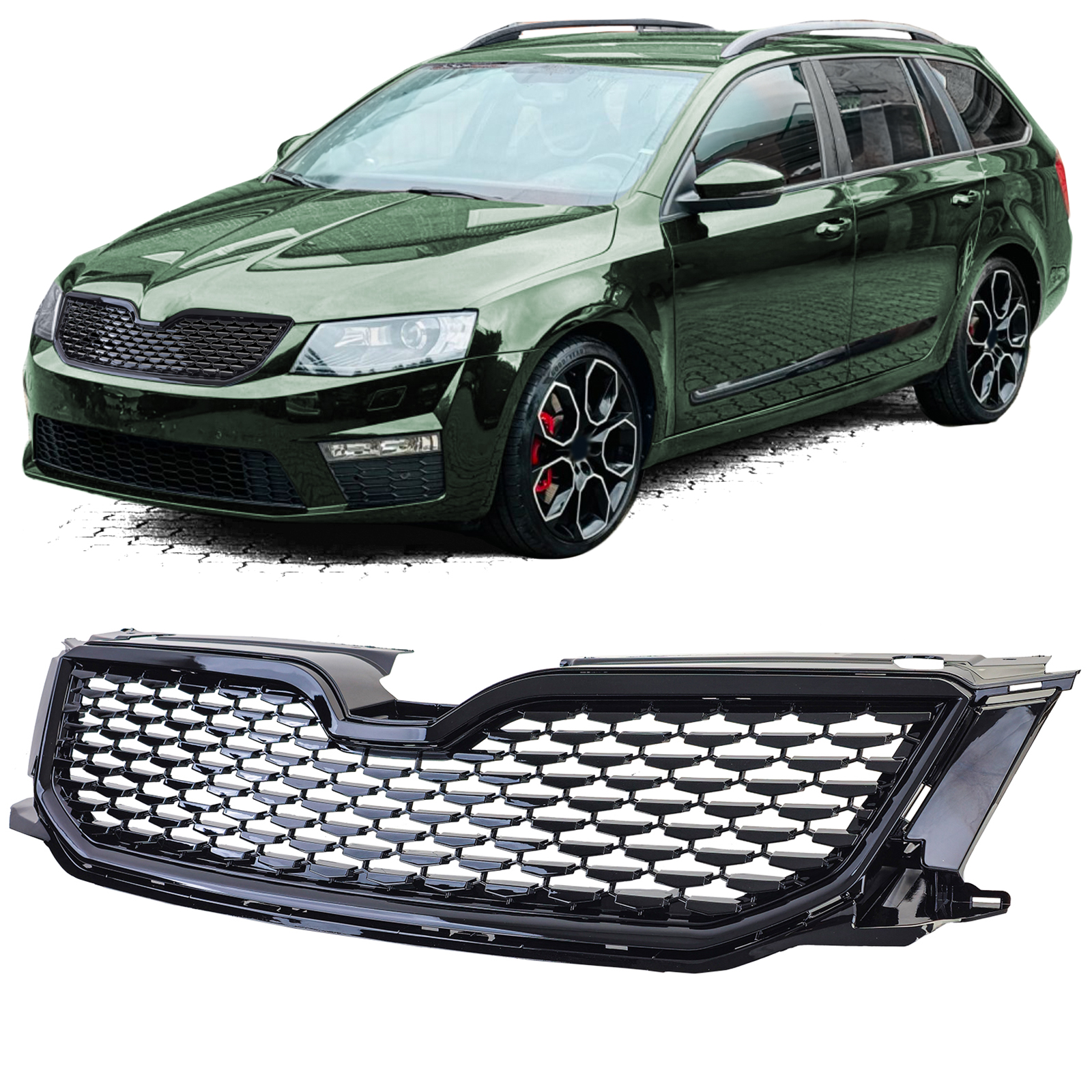 Športna maska Škoda Octavia 5E 12 - 17 Črna sijaj