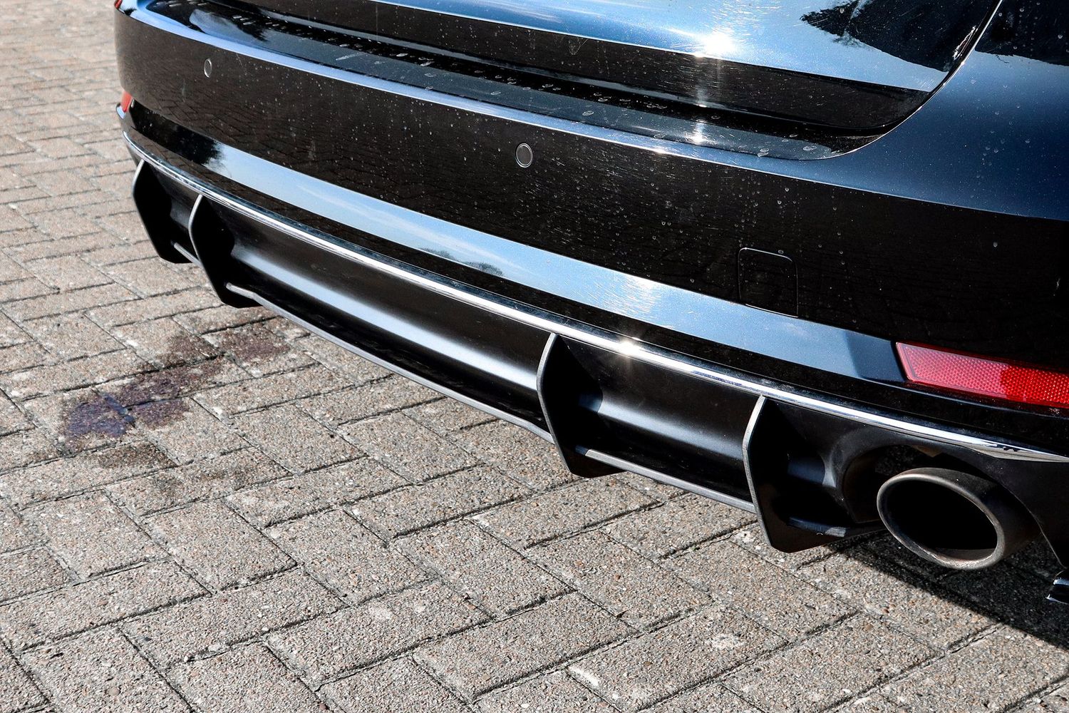 IN-Tuning zadnji podaljšek odbijača Audi A4 Avant B9 2015-2019 za vozila z izpušno cevjo L/D - slika 3