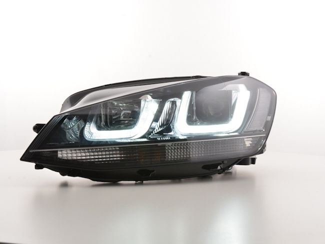 Žarometi VW Golf 7 12- LED DRL dnevne črni V1
