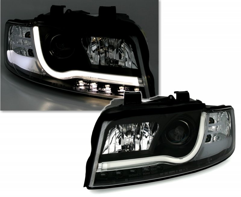 LightTube žarometi Audi A4 8E LED DRL dnevne črni