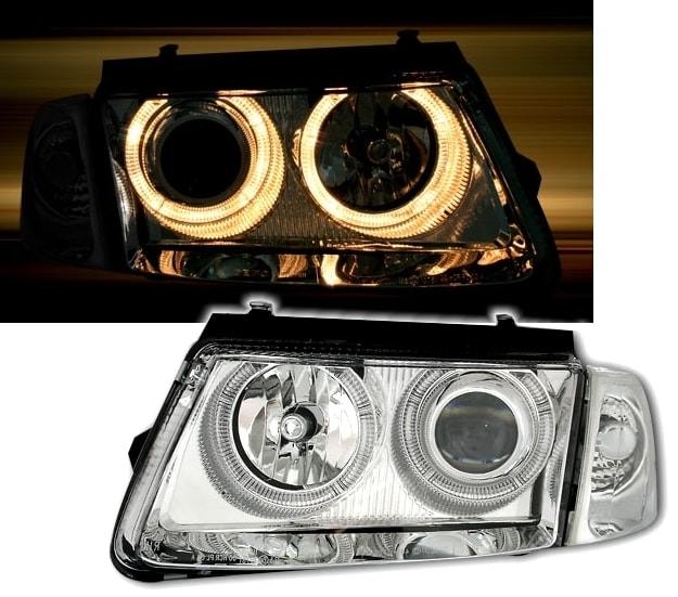 Angel eyes žarometi VW Passat B5 3B 96-00 krom V2