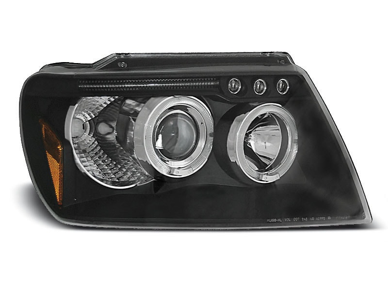 Angel eyes žarometi Jeep Grand Cherokee 99-05 črni V1