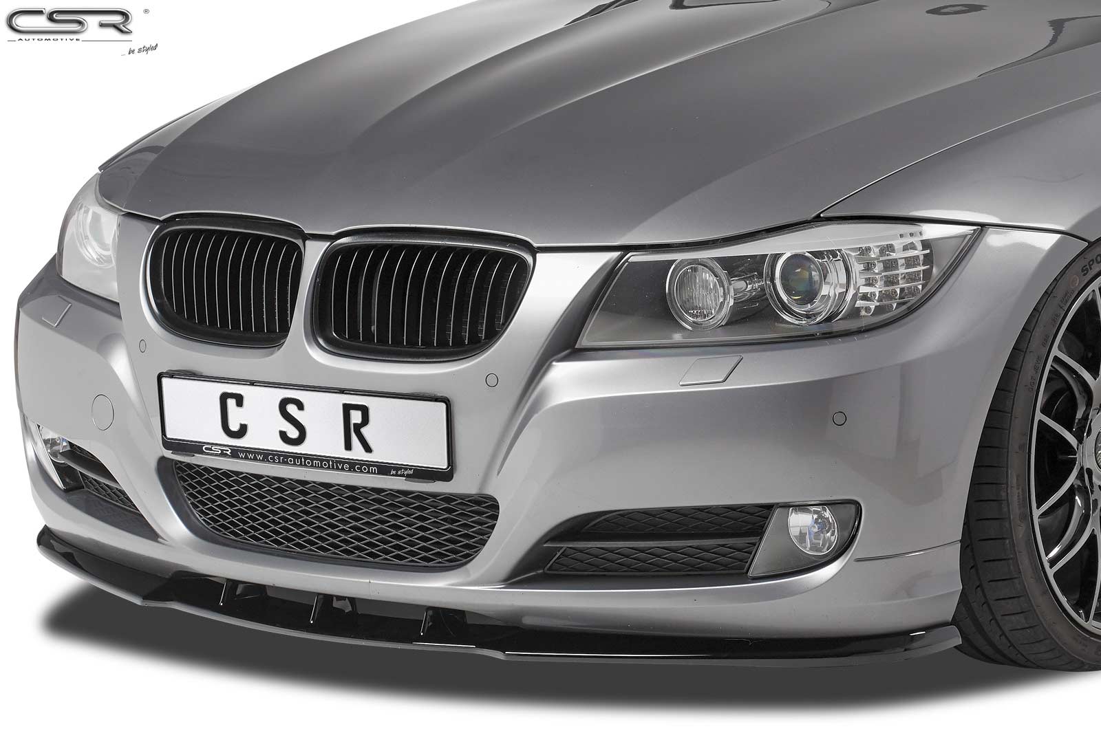 Cup spoiler lip with ABE for BMW E90 / E91 LCI CSL327 Črna sijaj
