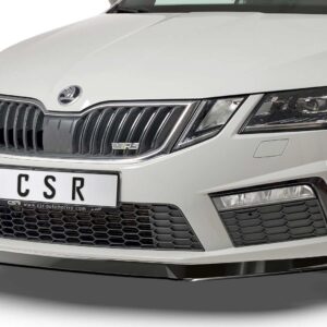 Cup spoiler lip with ABE for Skoda Octavia III (5E) RS CSL389 Črna sijaj