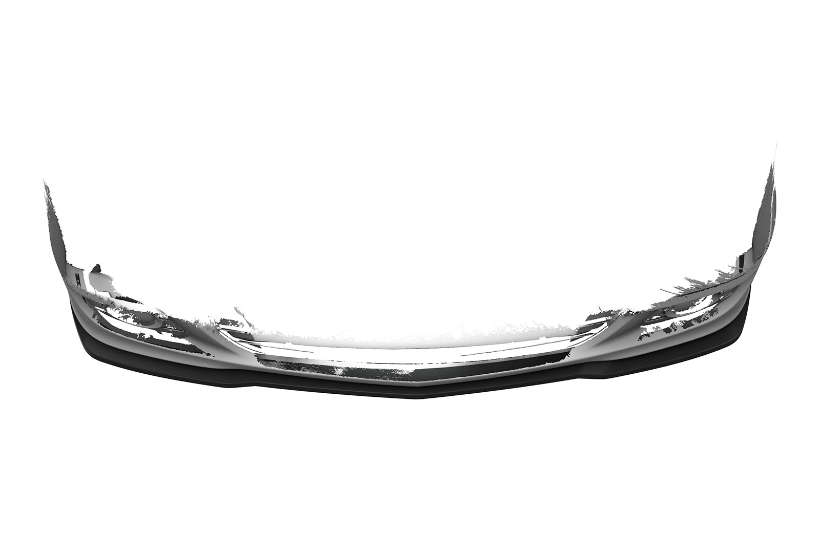 Cup spoiler lip with ABE for Mercedes Benz CLK A209 / C209 CSL550 Črna sijaj - slika 3