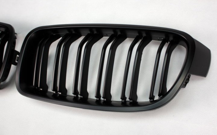 Športna maska BMW 3 F30 / F31 / F35 črna mat ledvičke - slika 2