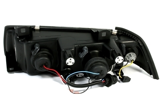 Angel eyes žarometi BMW E36 Coupe Cabrio črni V2 - slika 2