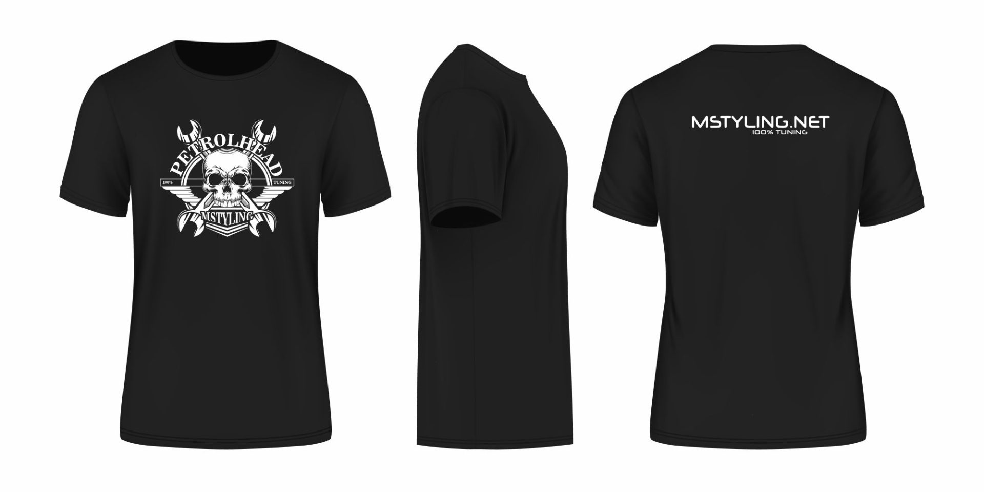 Majica kratek rokav Mstyling.net 100% Tuning Petrolhead Ženska - slika 3