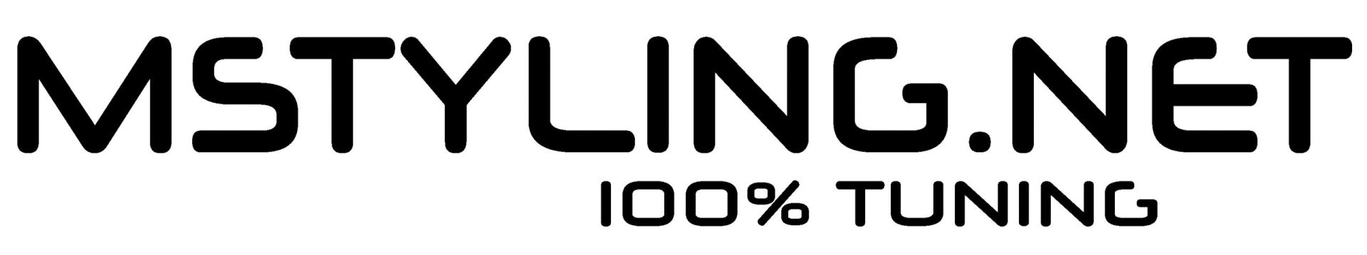Nalepka Mstyling.net 100% Tuning 20x1,8cm črna