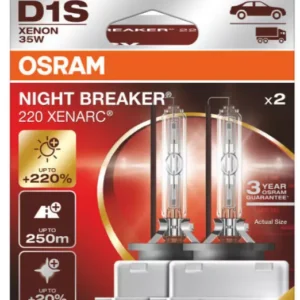 Komplet Xenon žarnic OSRAM D1S xenarc Night Breaker 220 35W