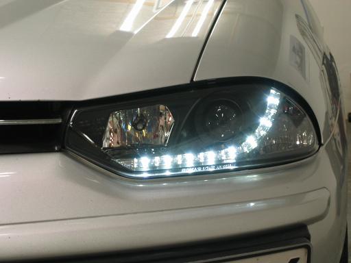 Žarometi Alfa Romeo 156 LED pozicija črni - slika 4