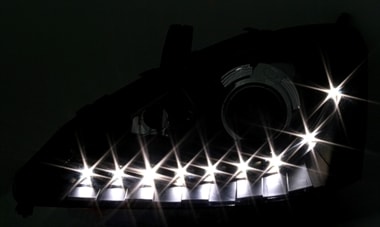 Žarometi Ford Focus 98-01 LED osvetlitev krom - slika 2