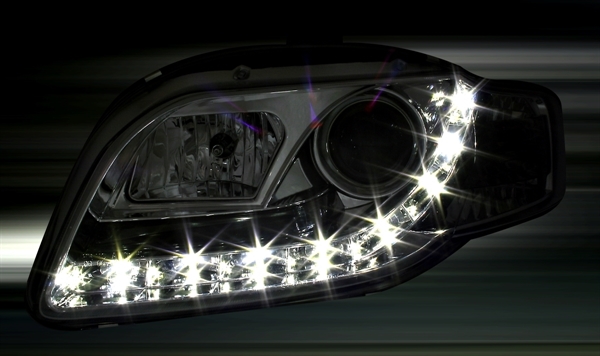 Žarometi Audi A4 B7 LED osvetlitev krom - slika 2