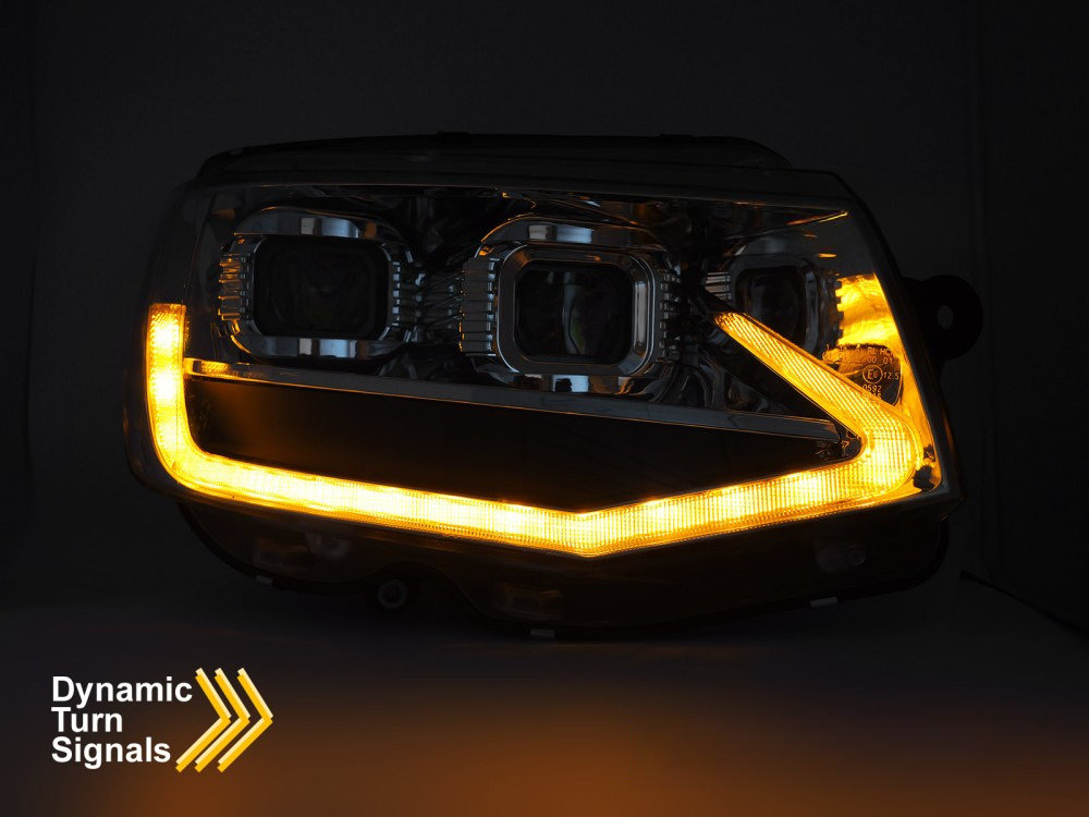 TubeLight žarometi VW T6 15- FULL LED DRL dnevni črni V6 - slika 4