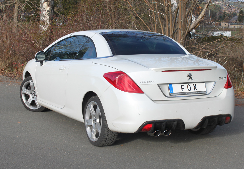 FOX zadnji športni lonec Peugeot 308cc - 2x106x71 Tip 32 - slika 2