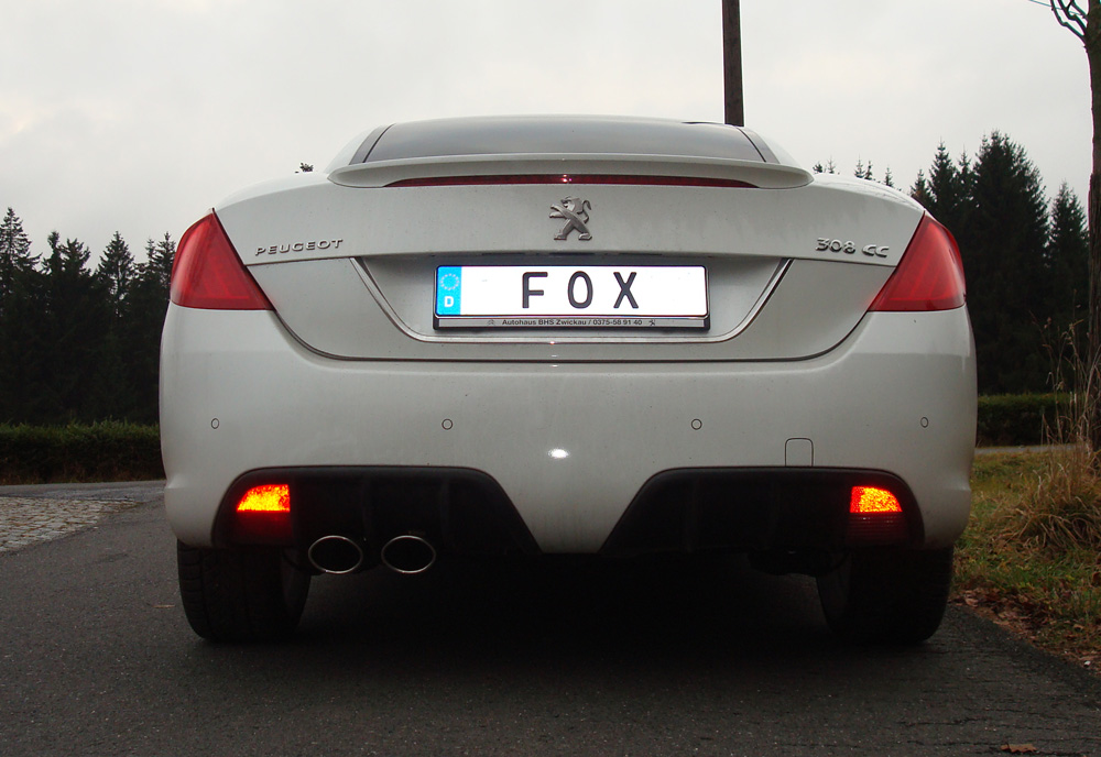 FOX zadnji športni lonec Peugeot 308cc - 2x106x71 Tip 32 - slika 6