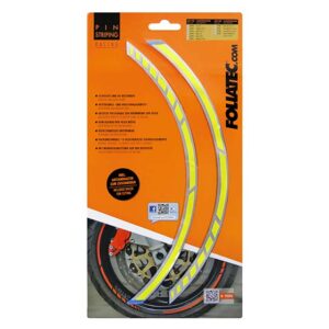 Pin Stripe Racing Foliatec trak za platišča NEON RUMENA barva