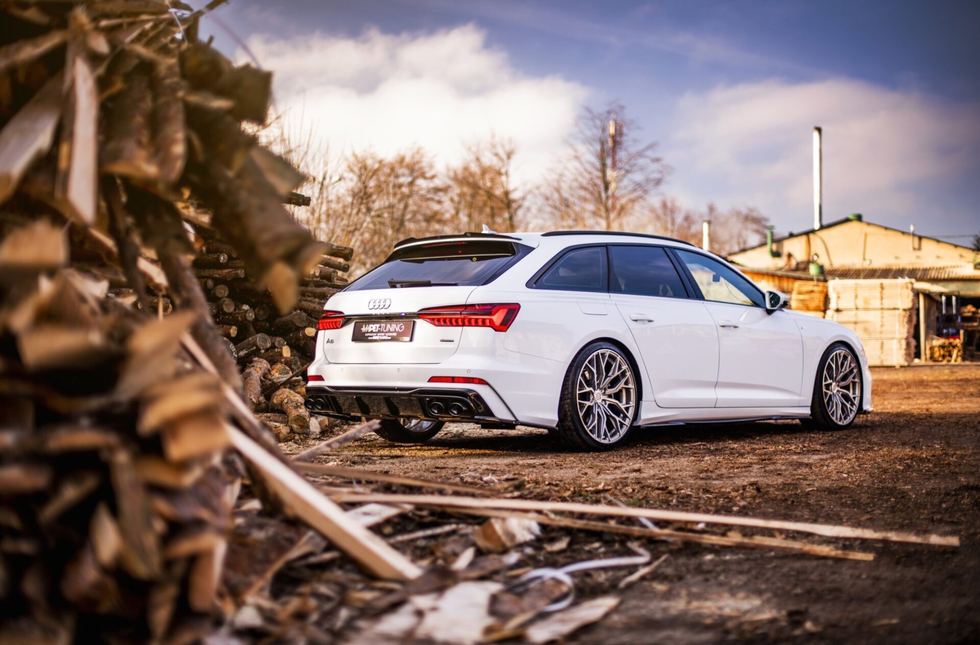 Difuzor + imitacija izpuha Audi A6 C8 S-Line 18- KROM - slika 5