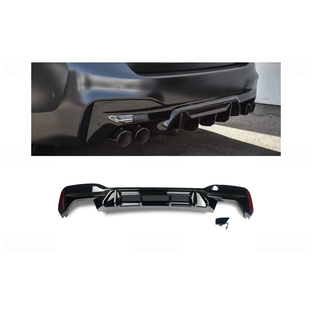 Difuzor BMW 5 G30 G31 M5 LCI CS izgled črna sijaj